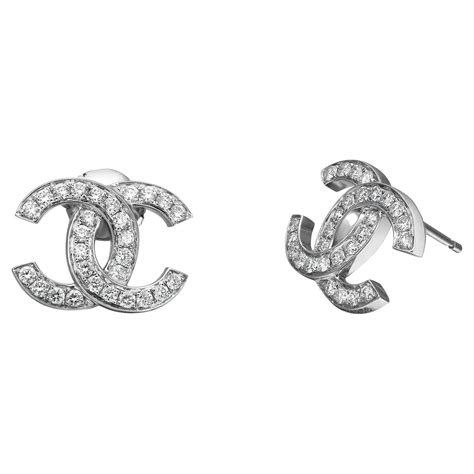 chanel double sided ear studs|vintage chanel earrings.